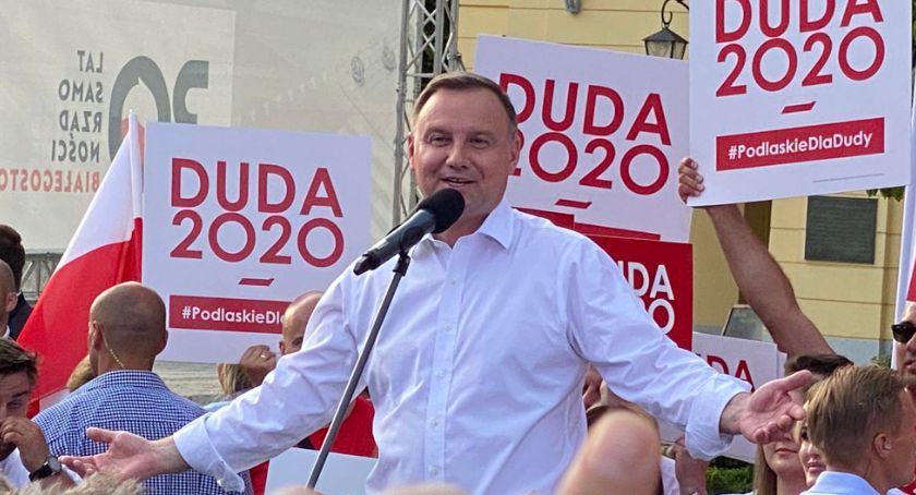 Andrzej Duda wygrywa z Rafałem Trzaskowskim w Białymstoku i w województwie podlaskim