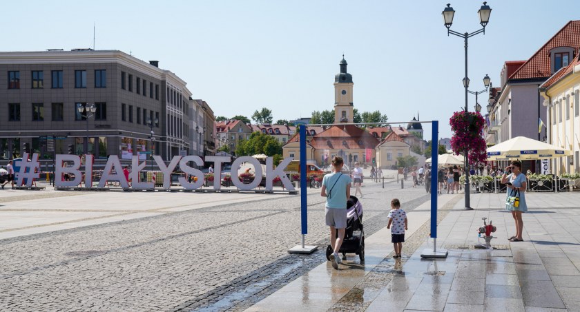 Mgiełki wodne na Rynku Kościuszki