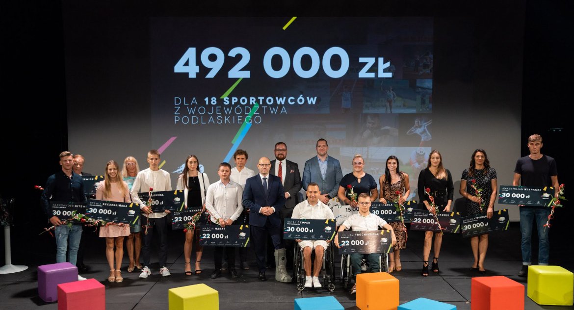 Ambasadorowie województwa z Team Podlaskie otrzymali silne wsparcie. Blisko pół miliona złotych