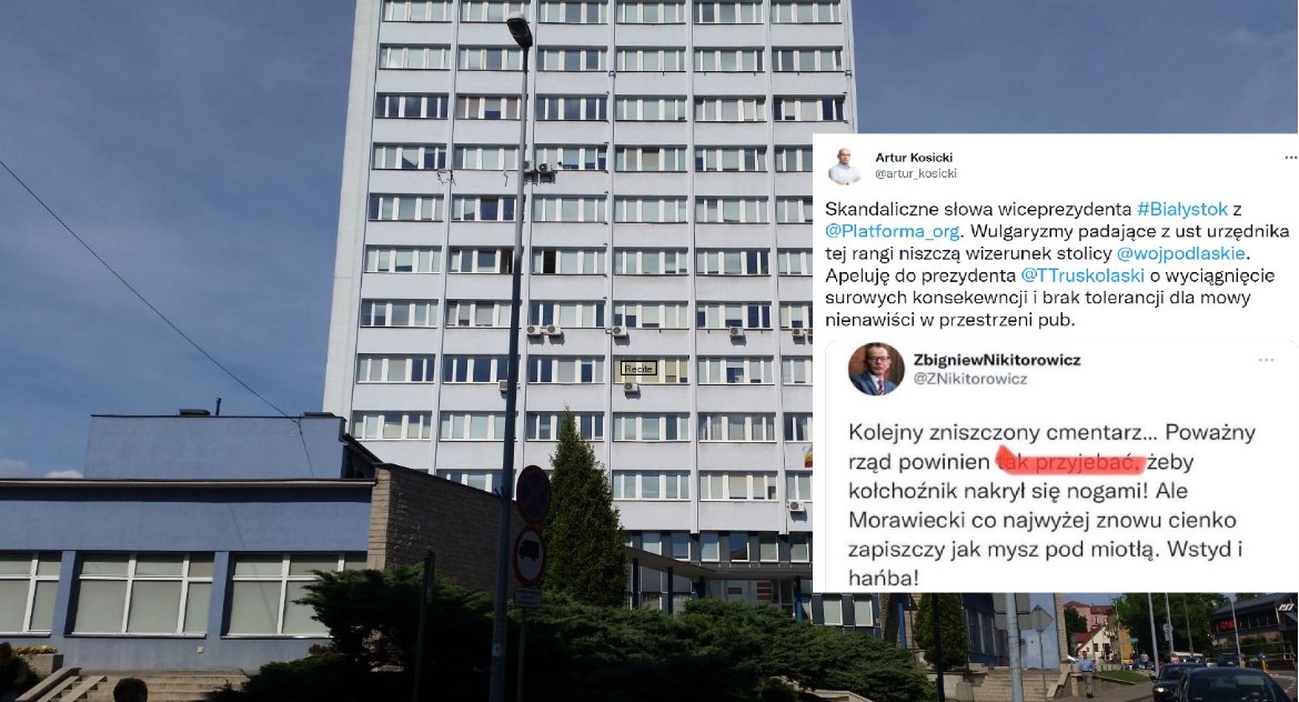 Zastępca prezydenta Truskolaskiego rzuca w sieci wulgaryzmami, uderza w polski rząd i jeszcze pisze o „propagandowym ble, ble, ble…”
