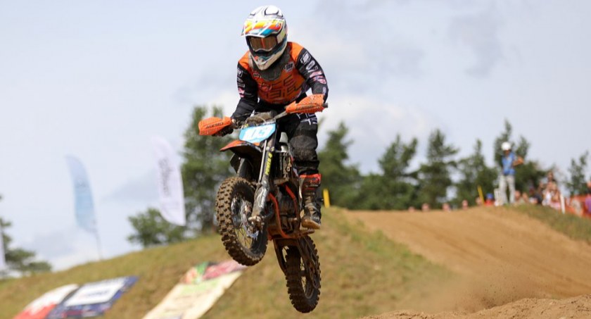 Mistrz motocrossu MX 65 jest białostoczaninem. Ma zaledwie 12 lat