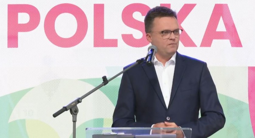 Szymon Hołownia w Białymstoku przedstawiał kandydatów na kandydatów do Sejmu. Z ich powodu odeszli wcześniej działacze Polski 2050