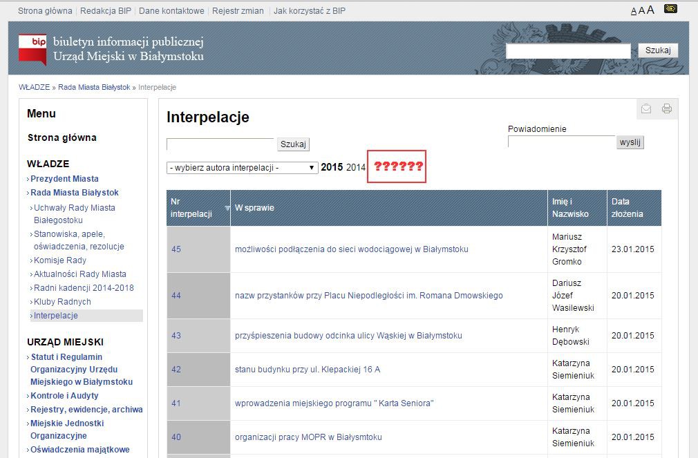 Biuletyn informacji publicznej czy może jednak prywatnej?