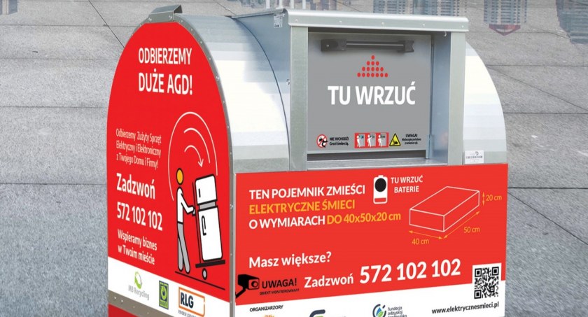 W Białymstoku pojawiły się nowe pojemniki na elektroodpady