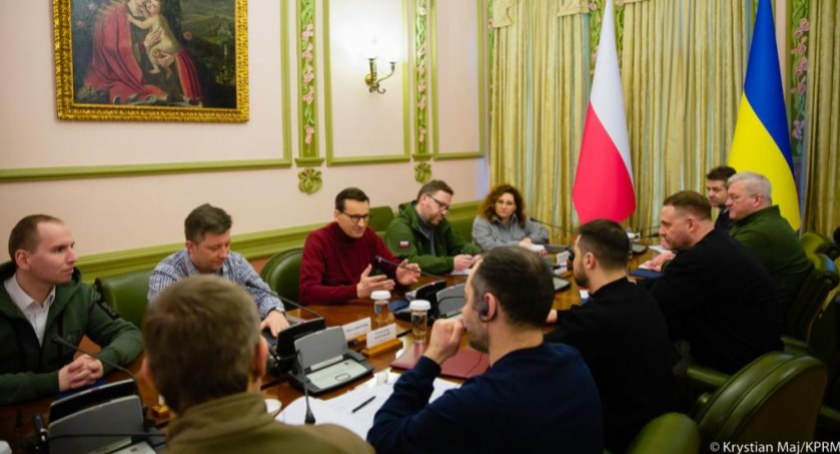 Adam Andruszkiewicz z polską delegacją na Ukrainie. Spotkali się z Zełenskim