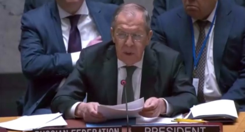 Ławrow na posiedzeniu Rady Bezpieczeństwa ONZ kuriozalnie tłumaczył co robi Rosja na Ukrainie