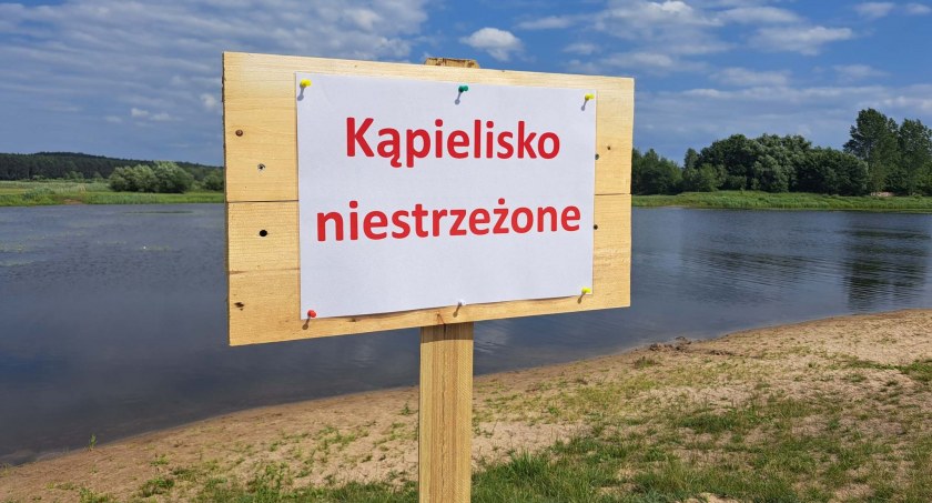Plaża w Supraślu działa jako niestrzeżona. Powodem jest brak chętnych do pracy ratowników