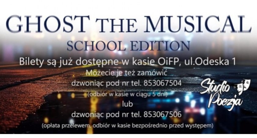 Spektakularne i wzruszające widowisko: musical Ghost zawita do Białegostoku
