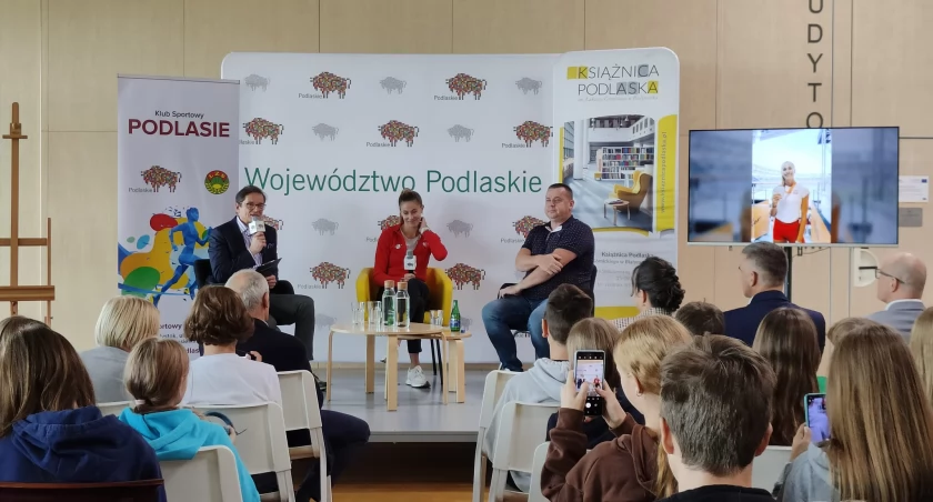 Natalia Kaczmarek opowiadała młodym ludziom o pasji do sportu i zachęcała do jego uprawiania