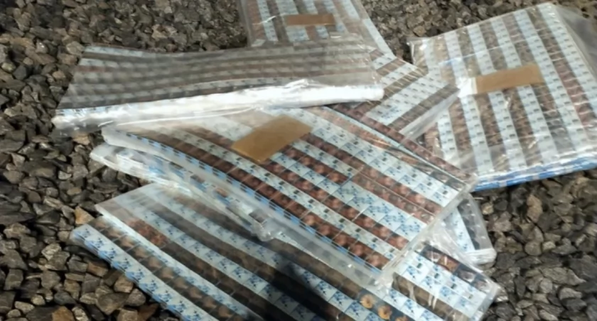 Towarowy pociąg z Białorusi przewoził papierosy w cysternach