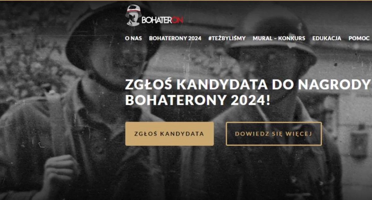 Do końca miesiąca można składać wnioski do VI edycji  Nagrody BohaterONy 2024 im. Powstańców Warszawskich