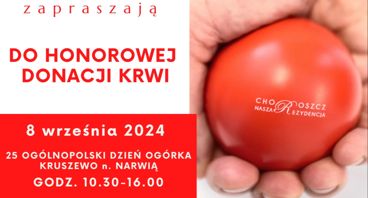 Podczas Dnia Ogórka można podzielić się darem krwi