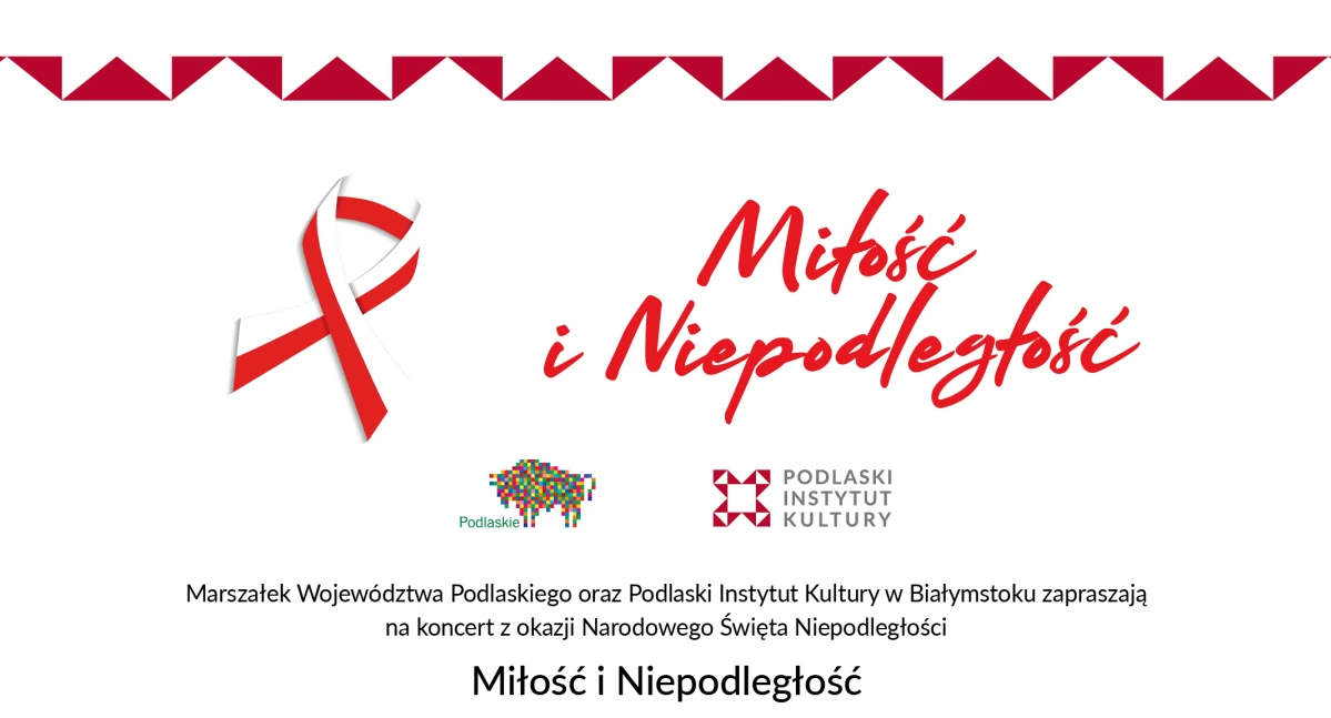 Na wspólne śpiewanie Hymnu Narodowego i koncert pieśni patriotycznych zaprasza Podlaski Instytut Kultury