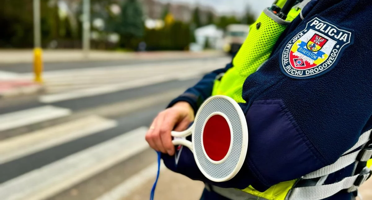 Policjanci z podlaskiej drogówki prowadzili akcję „Pieszy – Bezpieczny – Widoczny”