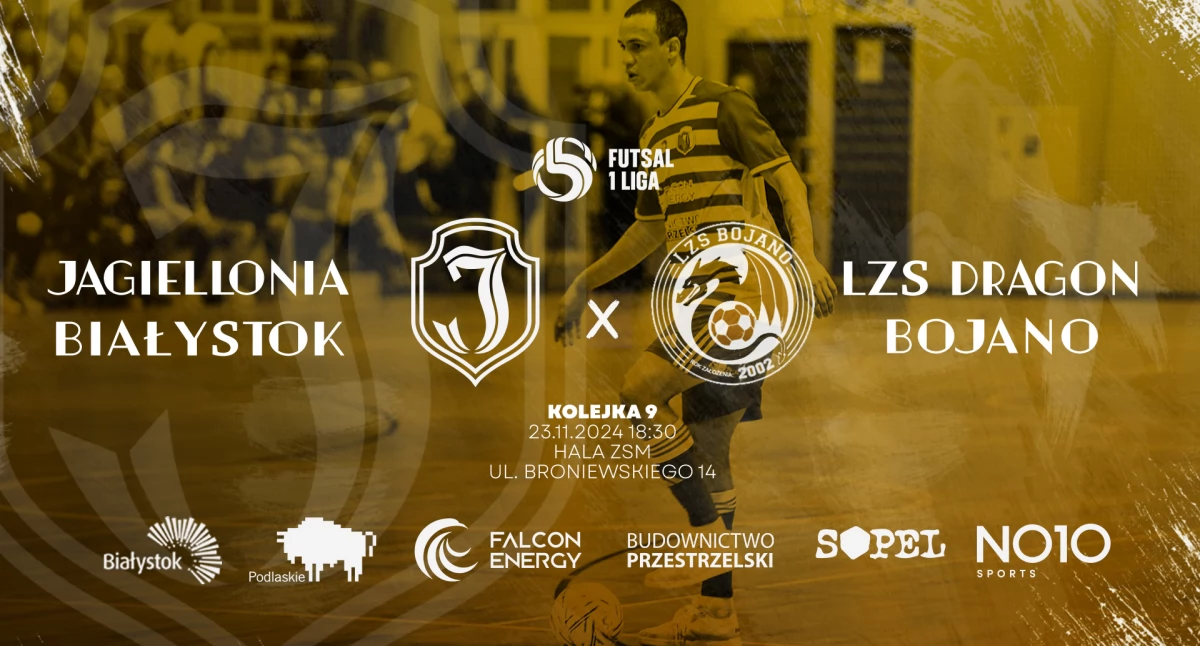 W Białymstoku futsalowa Jagiellonia podejmie Dragon Bojano