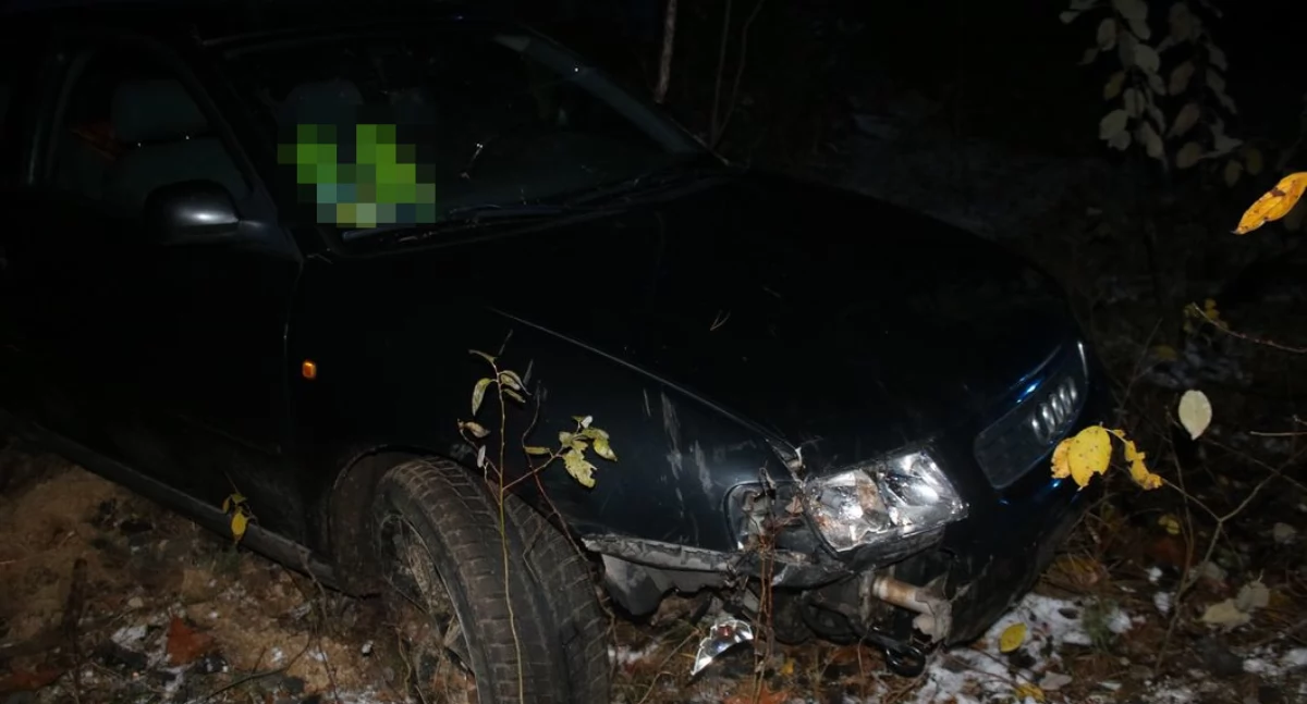 Na drzewie pod Narwią zakończył swoją jazdę pijany kierowca 