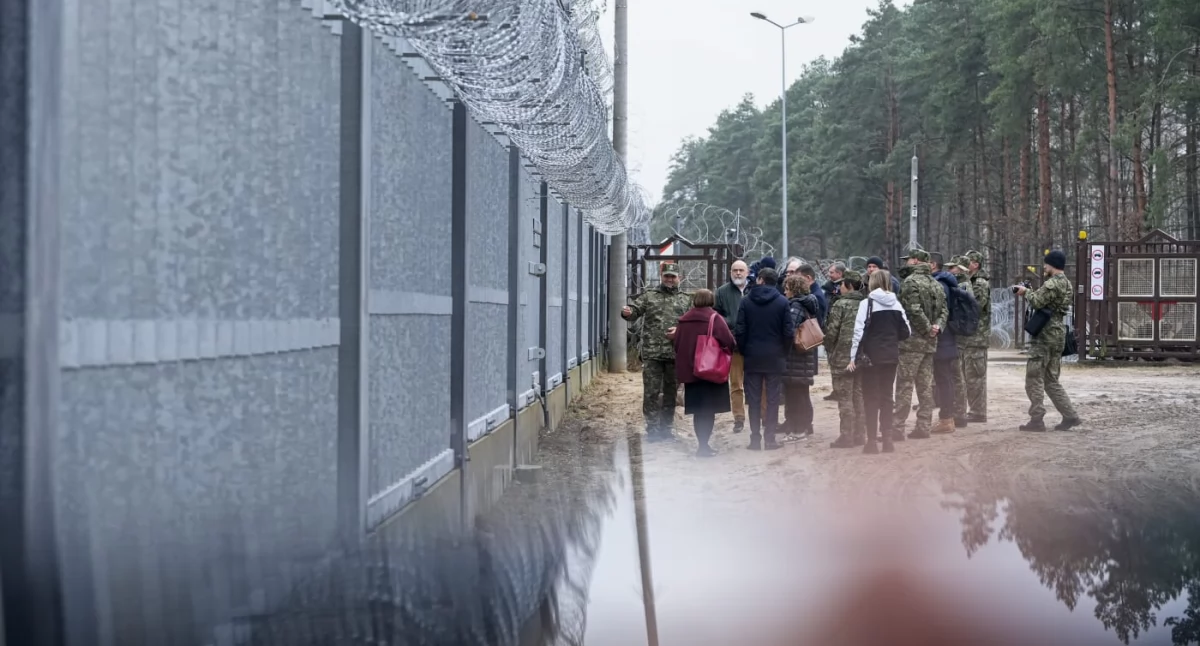 Na przejściu granicznym w Połowcach z wizytą pojawili się europarlamentarzyści