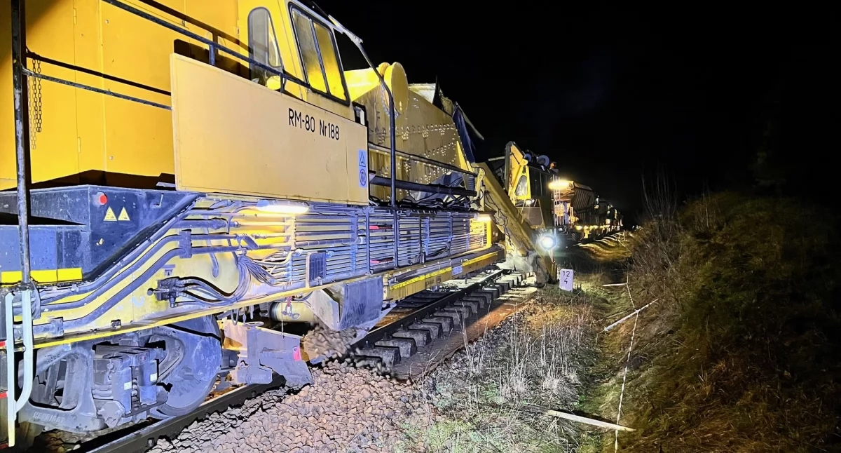 PKP prowadzi prace na torach do granicy z Litwą