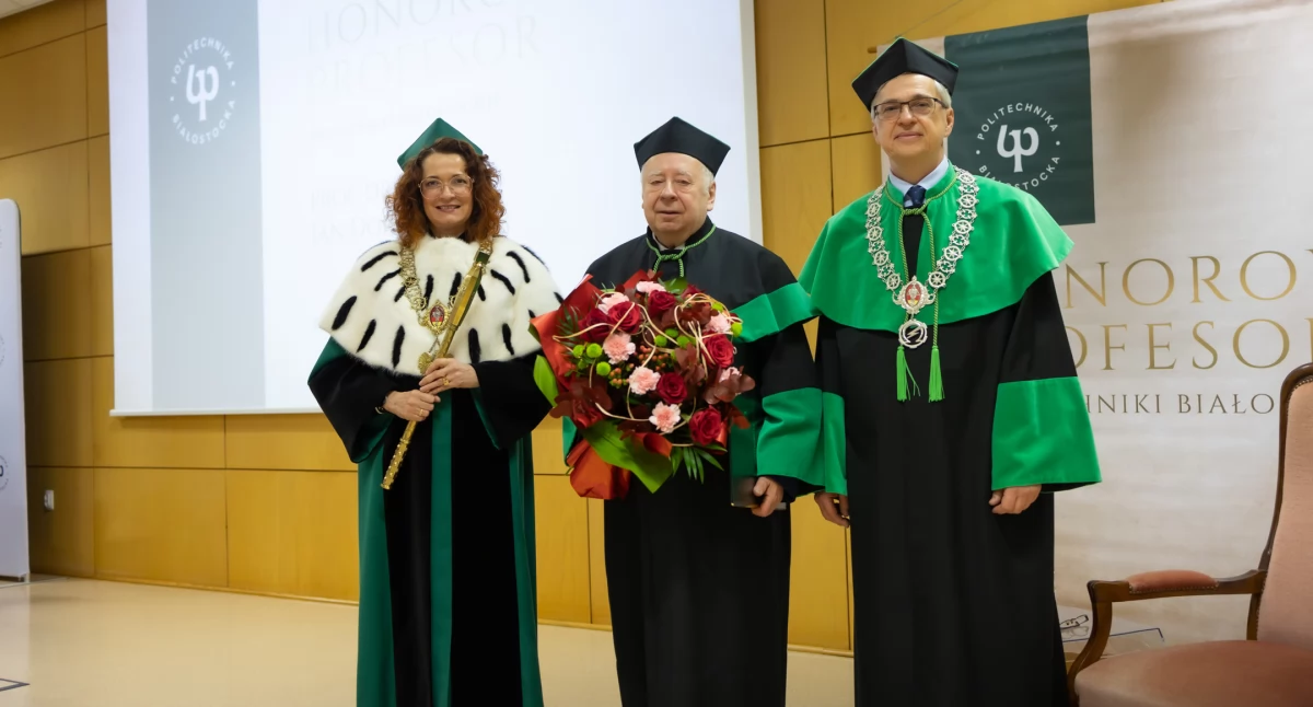 Tytuł Honorowego Profesora Politechniki Białostockiej otrzymał prof. Jan Dorosz
