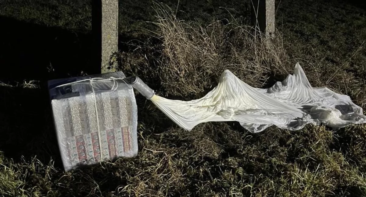 Kolejne balony z nielegalnymi papierosami spadły w województwie podlaskim