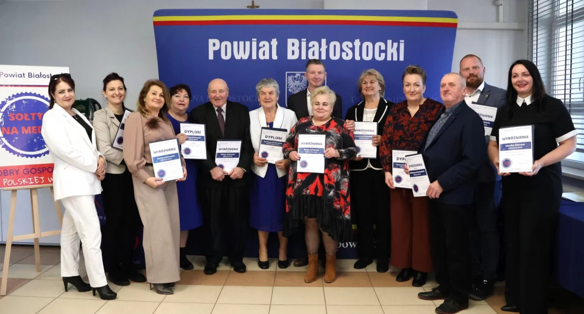 Najlepsi sołtysi w powiecie białostockim wybrani. To sołtysi na medal