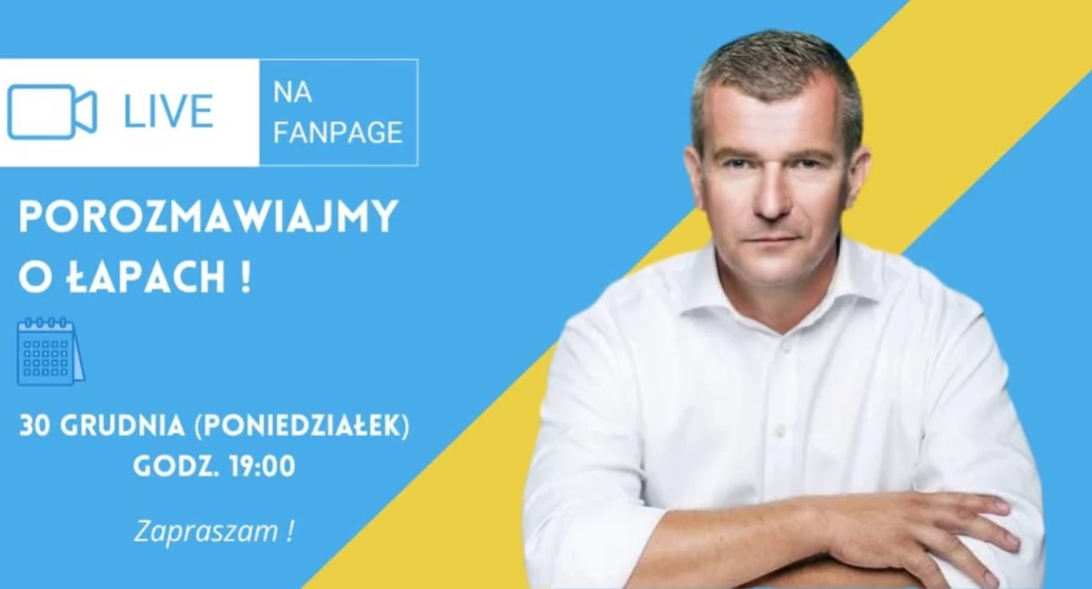 Dziś mieszkańcy Łap mogą porozmawiać z burmistrzem. Wieczorem odbędzie się spotkanie online