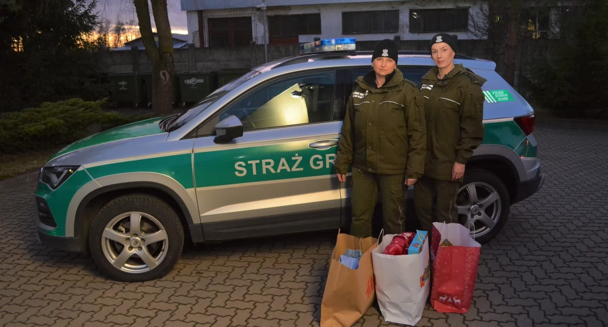 Strażnicy graniczni z Sejn jako święci Mikołajowie