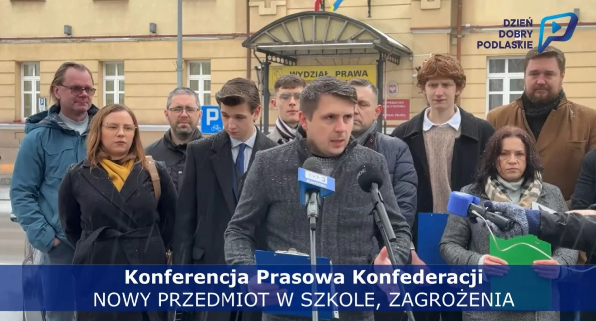 Konfederaci protestują przeciw nowym przeciw edukacji zdrowotnej w szkole