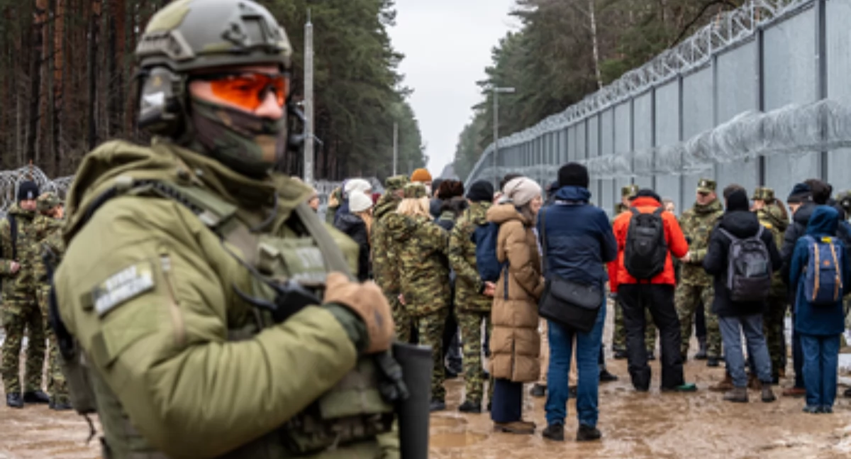 Dziennikarze z europejskich agencji prasowych zapoznawali się z sytuacją na granicy polsko – białoruskiej