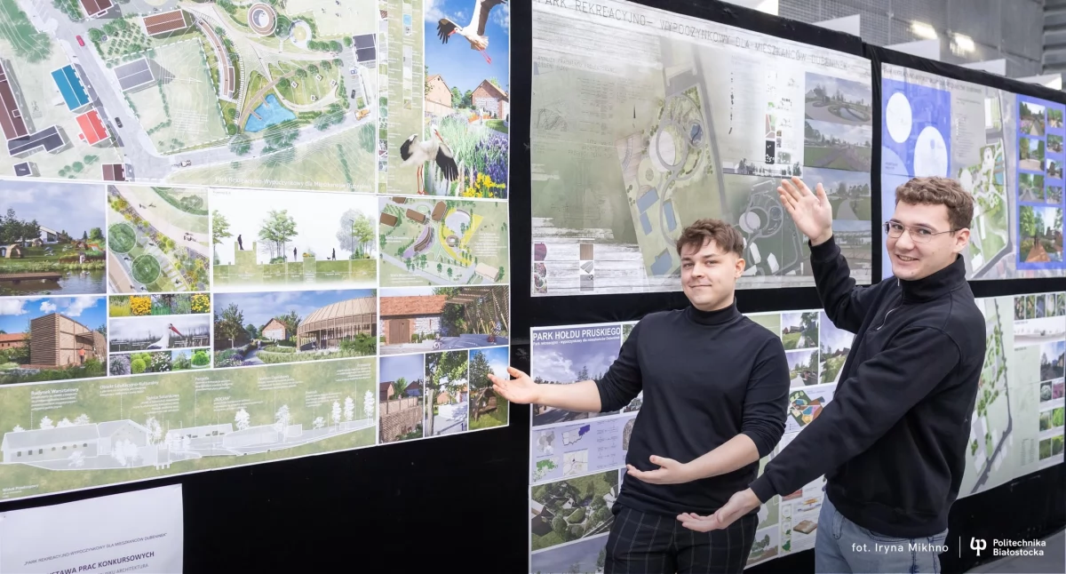 Studenci Politechniki Białostockiej dla mieszkańców Dubeninek zaprojektowali park rekreacyjno-wypoczynkowy