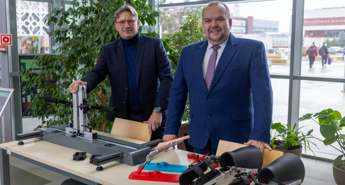 Orteza stawu kolanowego. To kolejny patent Politechniki Białostockiej