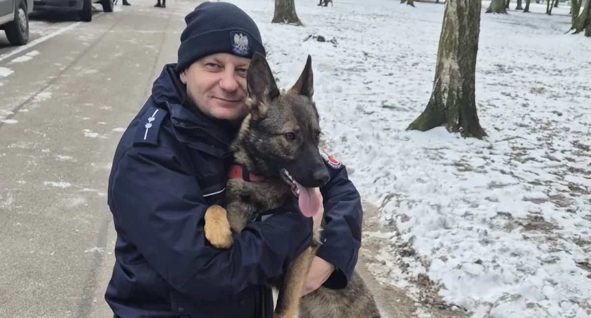 W szeregach Policji jest nowy „funkcjonariusz”. Na razie uczy się szukać narkotyków