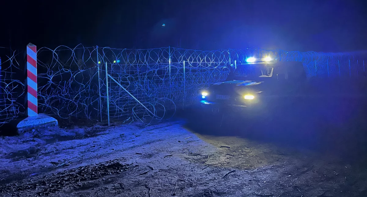 Pontonami do Polski usiłowali się przedostać do Polski nielegalni migranci