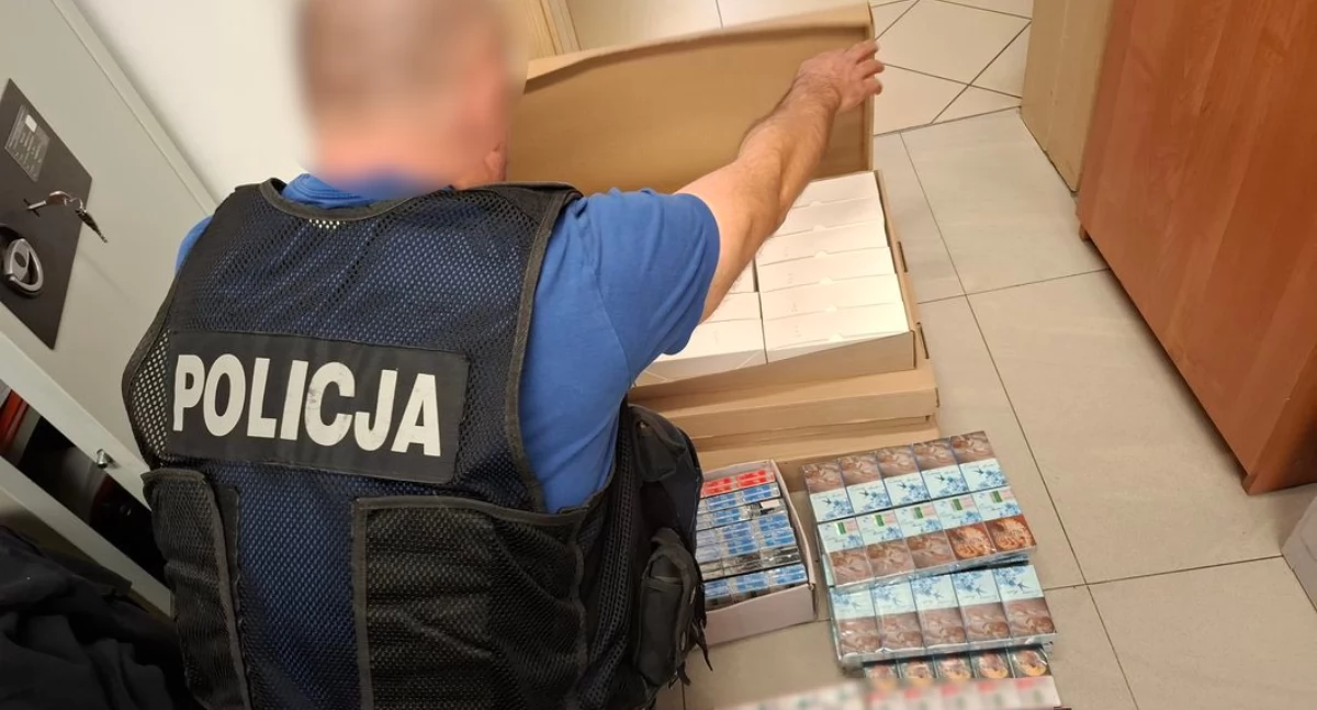 W prywatnym domu policjanci znaleźli kontrabandę papierosową