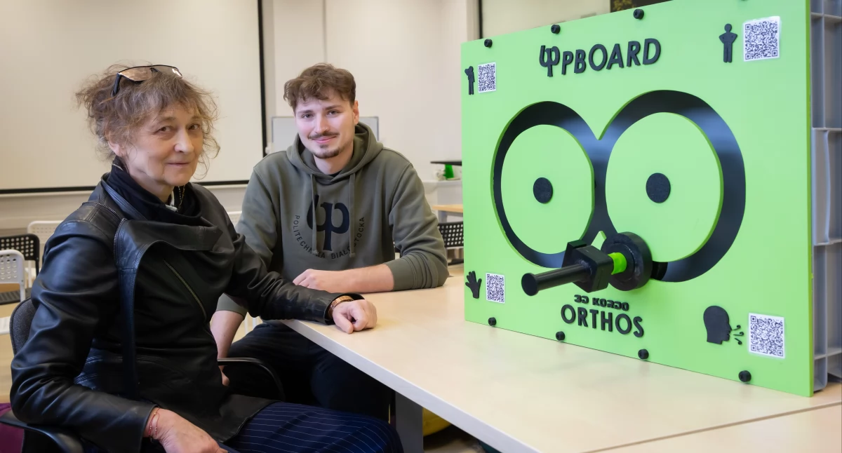 Tablica sensoryczna z Politechniki Białostockiej pomoże w rehabilitacji