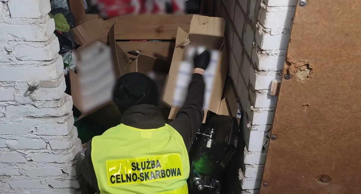 Celnicy znaleźli kontrabandę papierosową w lodówce