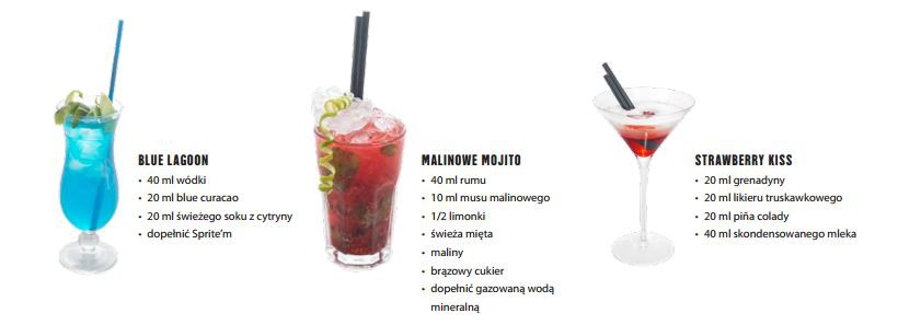Alkohol  zamieszany w drinki
