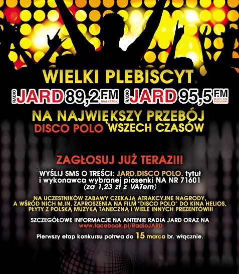 Plebiscyt Radia JARD na Największy Przebój Disco Polo Wszech Czasów!