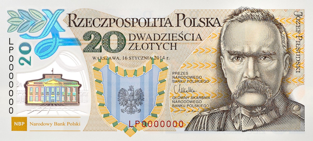 Nowy 20 złotowy banknot