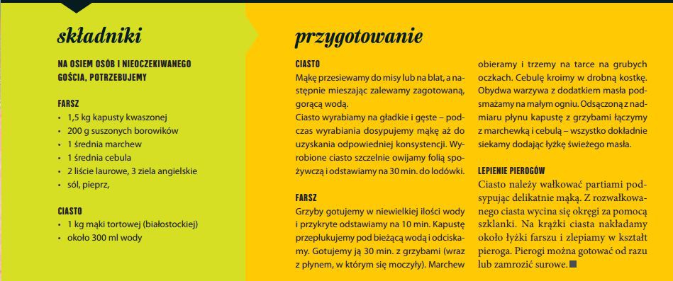 Karp a’la sandacz i oczywiście wigilijne pierogi