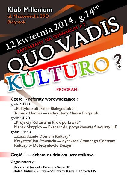 Quo Vadis Kulturo?