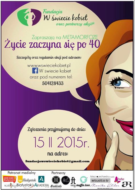 ,,Życie zaczyna się po 40’’ – ruszają metamorfozy dla dojrzałych kobiet
