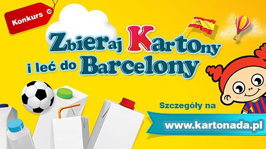Zbierają kartony, by lecieć do Barcelony