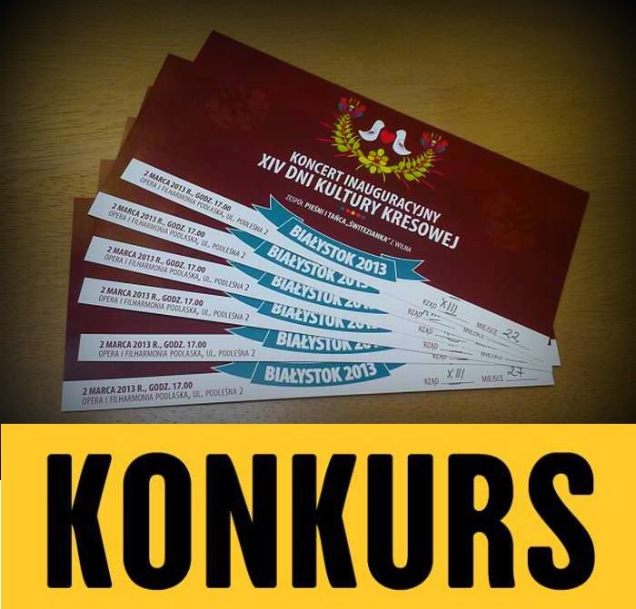 Konkurs - mamy dla Was bilety do wygrania!