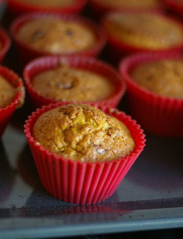 Muffiny marchewkowe z żurawinami