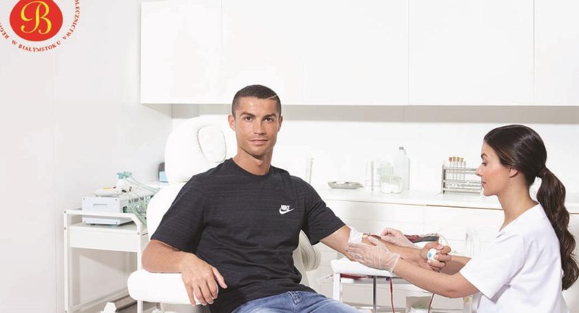 Oddaj krew w Białymstoku. Bądź jak Ronaldo!