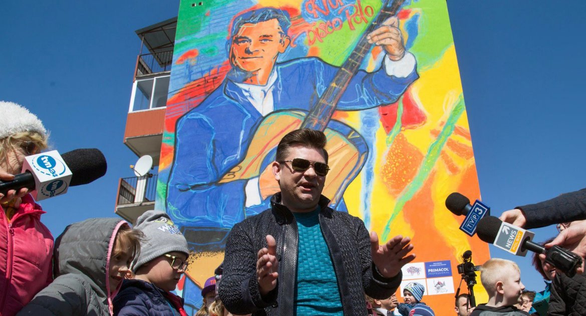 Król disco polo zaakceptował mural ze swoim wizerunkiem
