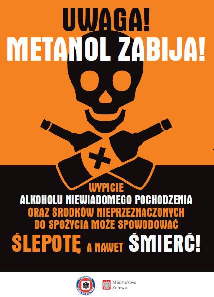 Jeden kieliszek metanolu może zabić