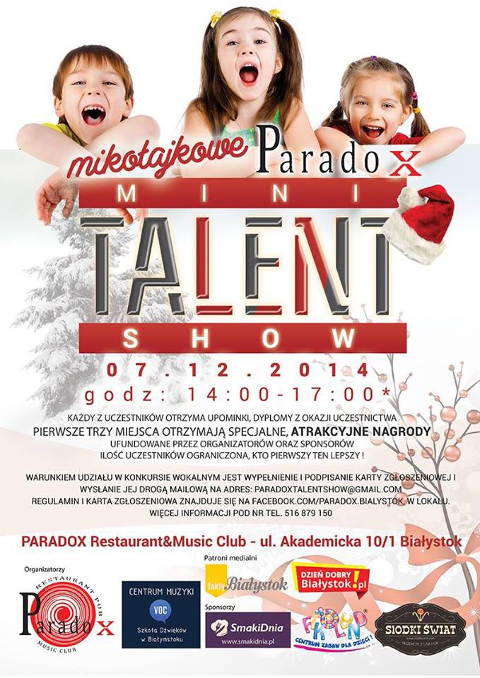 Mikołajkowy Mini Talent Show