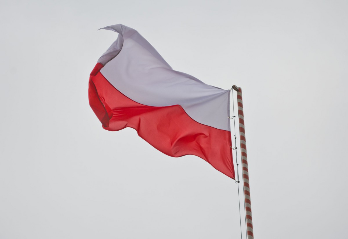 Srebro z ogniem symbolami Polski